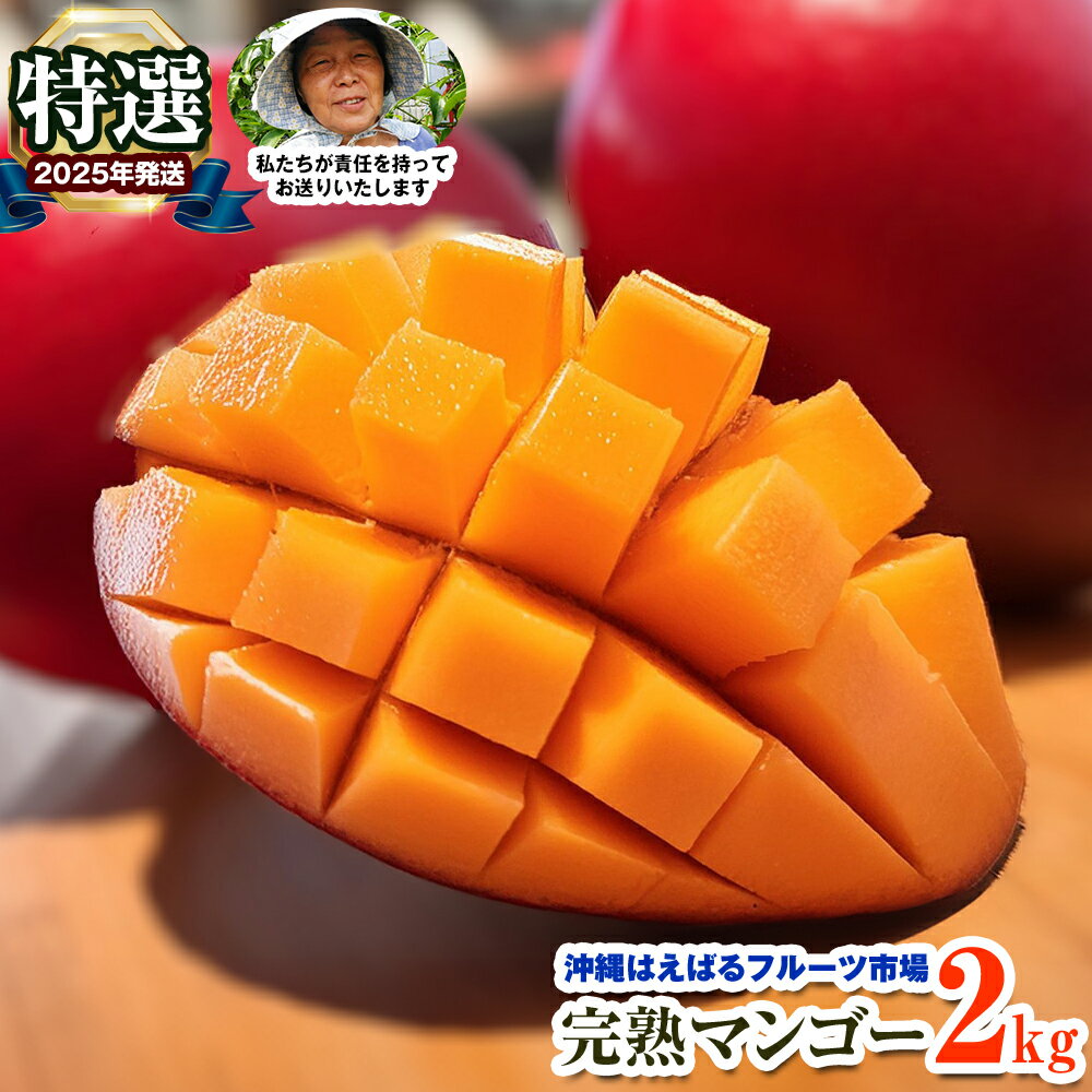 【ふるさと納税】【2025年発送】特選　沖縄はえばるフルーツ市場　完熟マンゴー2kg