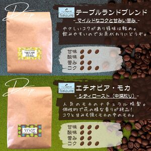 焙煎士おすすめコーヒー【粉】1200ｇ（200ｇ×6種類） | ドリップ コーヒー 珈琲 八ヶ岳珈琲工房テーブルランド