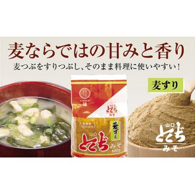 ふるさと納税 山口市 山口とくぢみそ　麦すりみそ(1ケース) D042