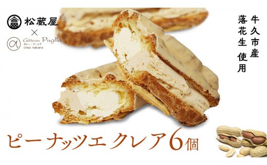 
            ピーナッツ エクレア 6個 甘い おいしい 美味しい ピーナツ スイーツ おうちカフェ お菓子 おやつ お取り寄せ 国産 茨城 特産品
          