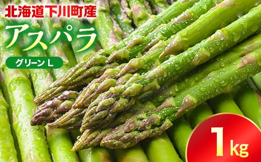 【先行予約】令和9年産グリーンアスパラガス 1kg Ｌサイズ（令和9年5月中旬～6月中旬頃発送） アスパラ 野菜 やさい ふるさと 納税 国産 北海道産 北海道 下川町 F4G-0355