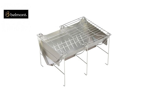 [ベルモント] 焚き火台 TABI (グリルエクステンション付) 専用ケース付【 ソロキャンプ グリル網付 焚火台 キャンプ用品 アウトドア用品 】 FC036017