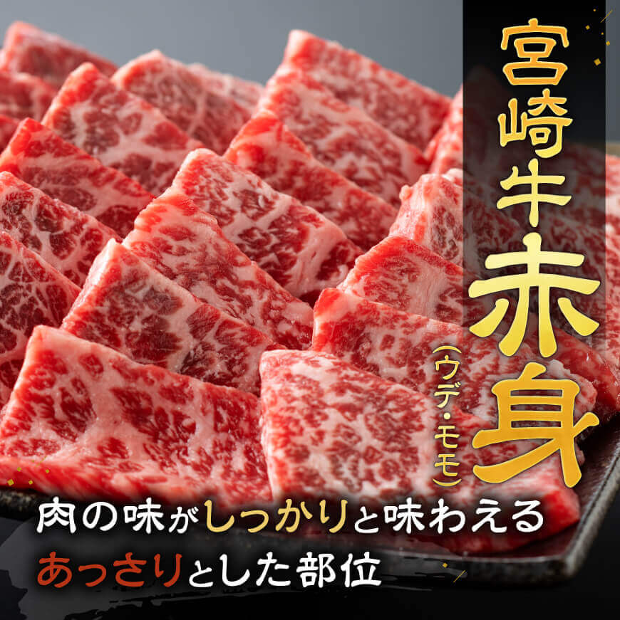 【令和7年12月発送】宮崎牛赤身焼肉&塩だれ牛タン 計900g 【 肉 宮崎牛 赤身 牛肉 牛たん たん 厚切り 塩ダレ 塩だれ タン 味付き BBQ 焼肉 焼き肉 焼くだけ おかず 簡単調理 】 [
