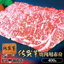 【ふるさと納税】柔らかくジューシーな食感 厳選 佐賀牛 焼き肉 用 赤身 400g | 焼肉 牛肉 牛 黒毛和牛 b-425