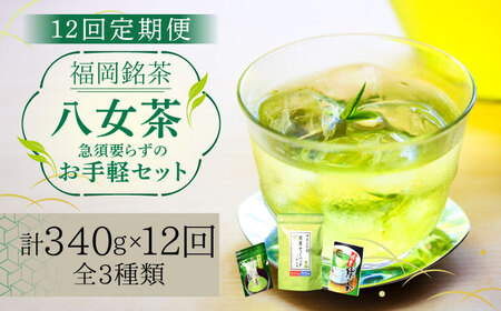 八女茶 【全12回定期便】 福岡銘茶 八女茶 [ABCJ128] 八女茶