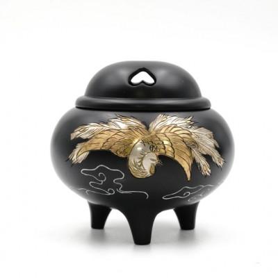 ふるさと納税 高岡市 【高岡銅器】香炉　鳳凰