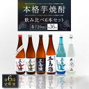 【ふるさと納税】【全6回定期便】【上五島産の芋で作る本格芋焼酎】 飲み比べ 6本セット 各720ml×1本【五島灘酒造】 [RAW013]