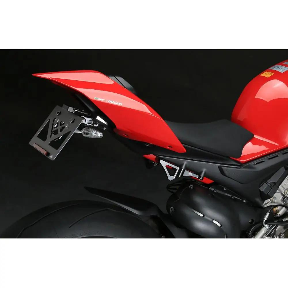 【AELLA】DUCATI パニガーレ/ストリートファイター｜アルミ削出しショートナンバープレートホルダー(Panigale V4/V2/StreetFighter V4/V2) AE-74021｜京
