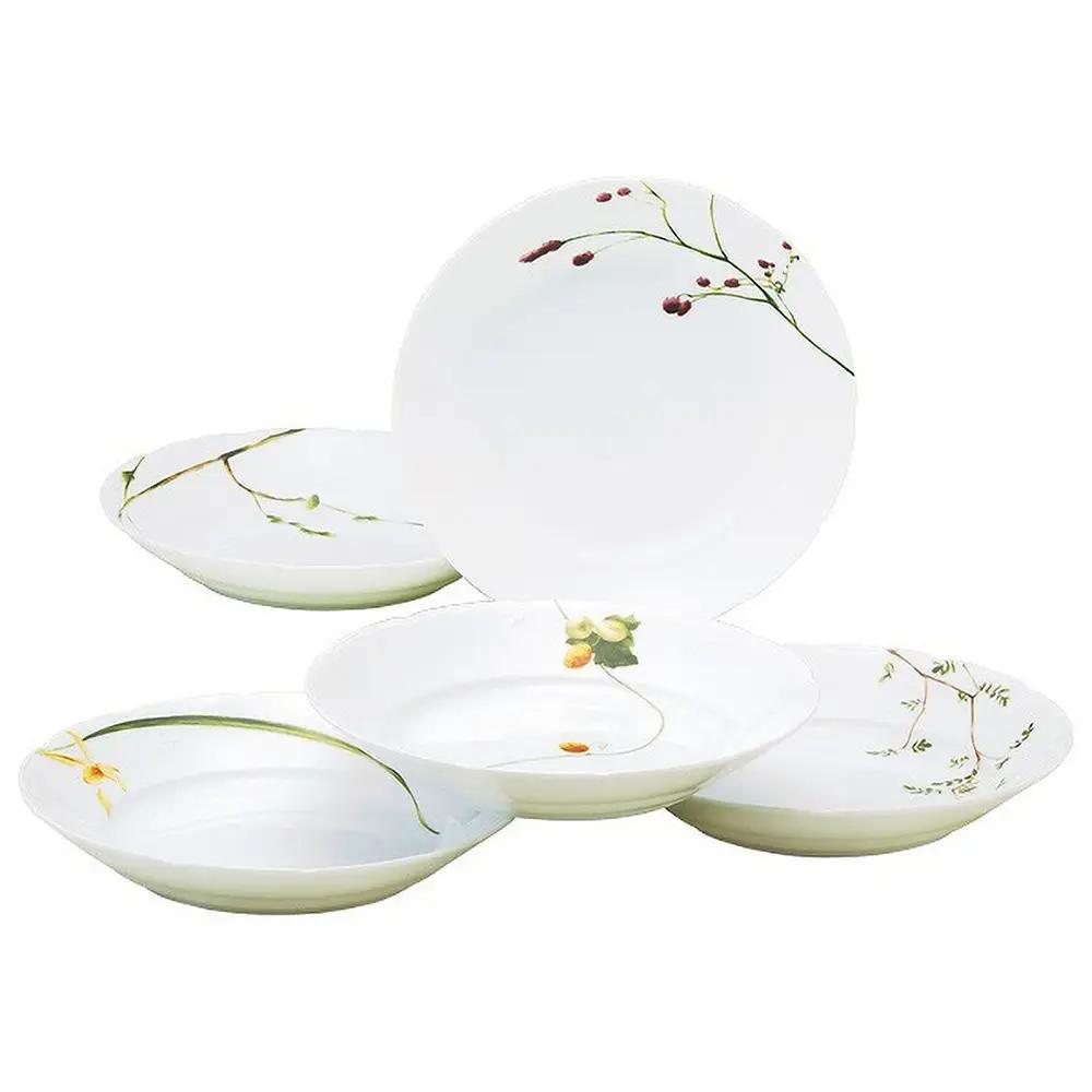 ナルミ 里花暦 カレー＆パスタプレート 21cm 5点セット 40912-32842