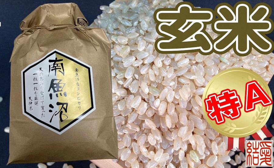 【令和7年産】【定期便】玄米 南魚沼しおざわ産コシヒカリ4Kg×3ヶ月