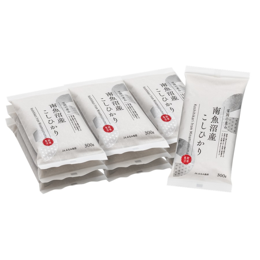 ＜JA＞南魚沼産こしひかり 300g×10個