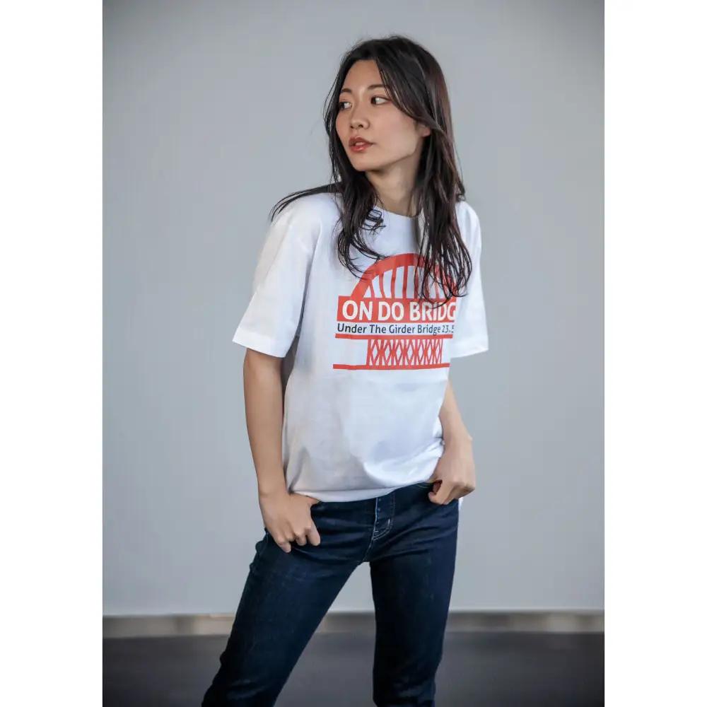 ON DO BRIDGEオリジナル TシャツSET KIDS 【Aセット】 110サイズ オリジナル セット 半袖 綿100％ サコッシュ キャンパス地 ステッカー KIDS 子供用  大人用 メンズ