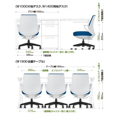 ふるさと納税 伊那市 コクヨチェアー　ピコラリビナ(ブラック・本体白・黒脚)/ハイバック |  | 03