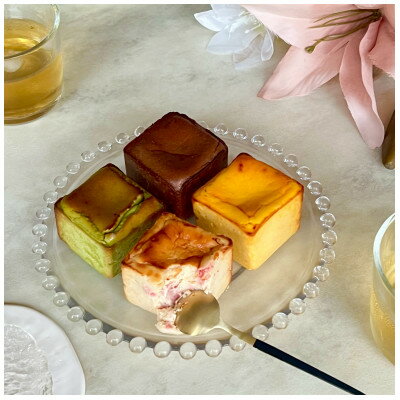 【ふるさと納税】バスクチーズキューブ4種セット【5cm×5cmキューブ×計4個】【配送不可地域：離島】【1705572】