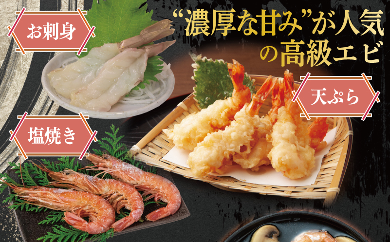 足赤エビ 250g【国産 えび 天然 ぷりぷり 海鮮 水揚げ 生食可】