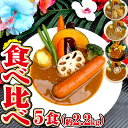 【ふるさと納税】冷凍スープカレー 食べ比べ 5食セット 合計2.15kg 5パック カレー スープカレー 具材入り セット 詰め合わせ 惣菜 グルメ 冷凍 国産 福岡県 筑後市 送料無料