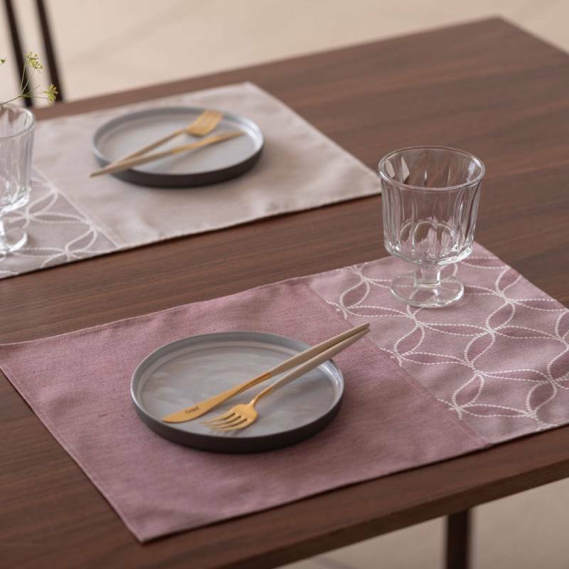 ランチョンマット Azulejo Luncheon mat／アズレージョ プラム wsg0055_イメージ2