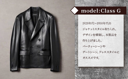 【Nappa Leather仕様】レザージャケット [model:Class G］ ジャケット 革 皮革 レザー 皮製品 レザー製品 シープスキン シープレザー メンズ パキスタン XL：アンティーク