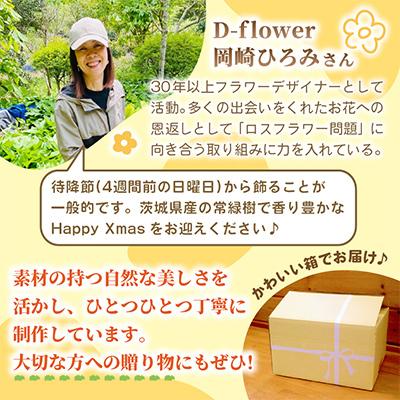 ふるさと納税 ひたちなか市 【11月下旬以降発送開始・数量限定】常緑樹の香りあふれるクリスマスリース |  | 02