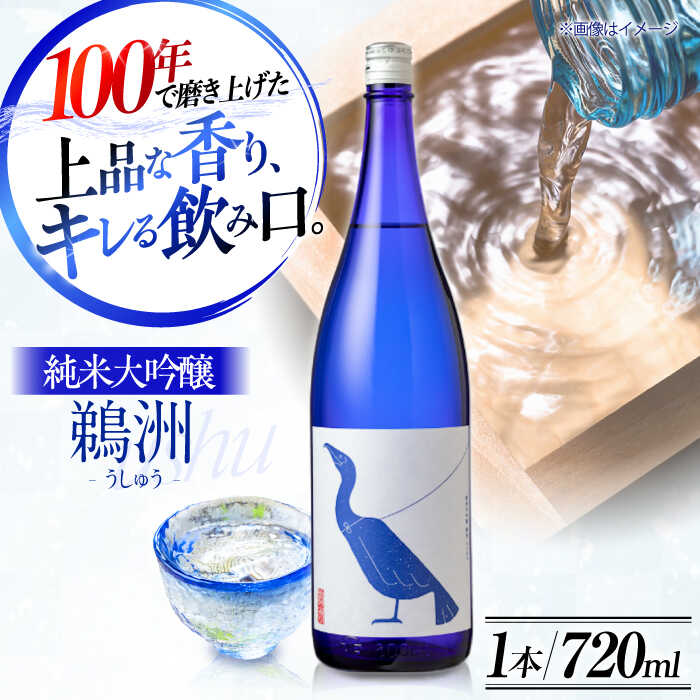 【ふるさと納税】養老酒造 純米大吟醸『鵜洲』720ml×1本 | 人気 おすすめ ランキング おいしい 地酒 日本酒 お酒 晩酌 大洲市/一般社団法人キタ・マネジメント（大洲まちの駅あさもや）[AGCP804] 10000 10000円 以上