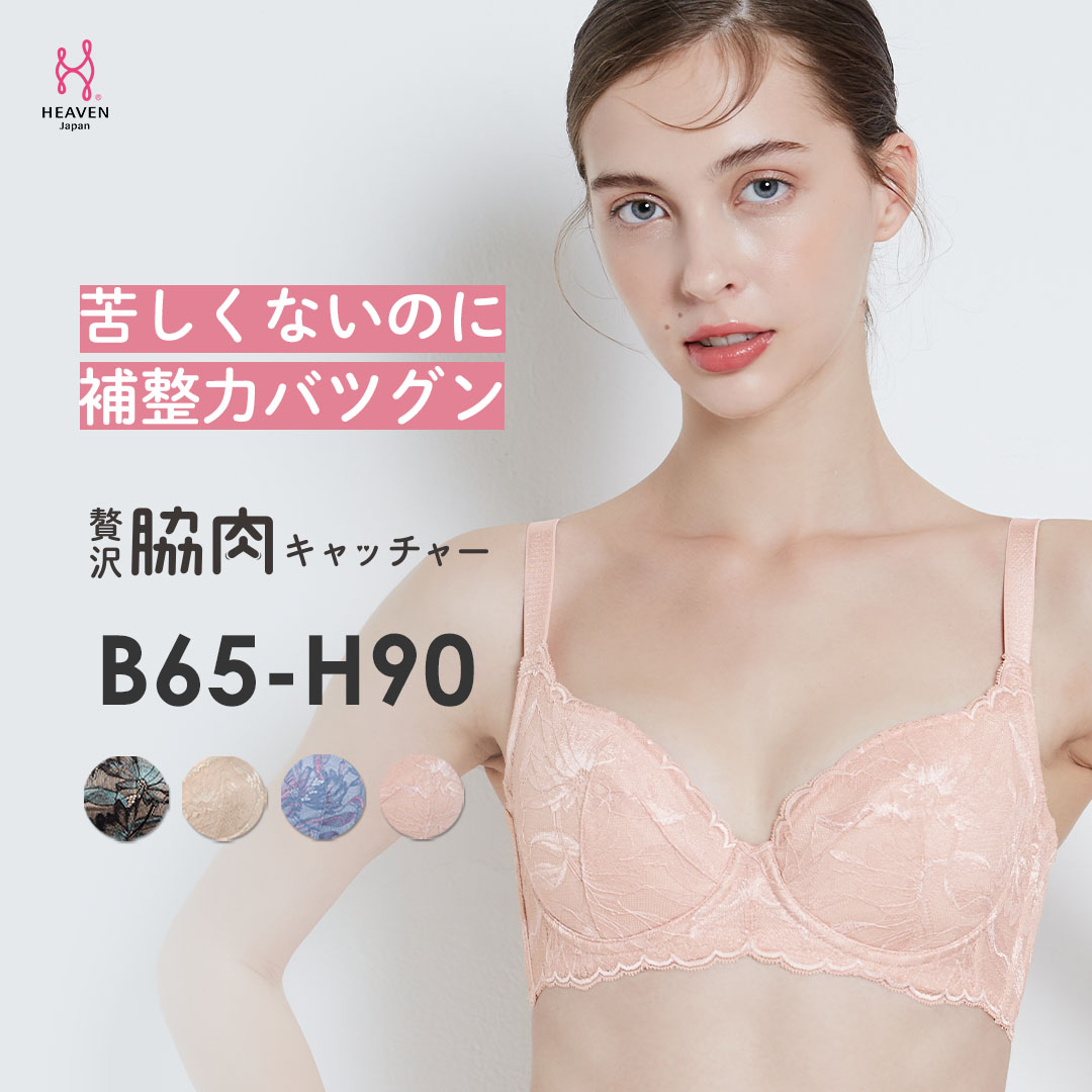 【ふるさと納税】贅沢脇肉キャッチャー ブラ単品 BCDEFGHカップ | 脇高ブラ 脇肉 スッキリ 背中すっきり | 育乳 育乳ブラ ブラジャー バストアップブラ バストアップ ブラ 胸 垂れ 大きいサイズ HEAVEN Japan ヘブンジャパン
