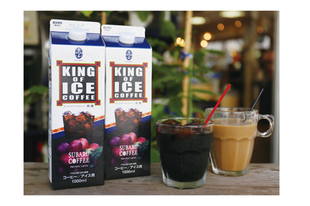 KING OF ICE 1000ml 2本セット コーヒー 珈琲 アイスコーヒー 無糖 紙パック ドリンク 珈琲店 飲み物 飲料 大容量 1L キングオブアイス KING OF ICE 昴珈琲店 お取