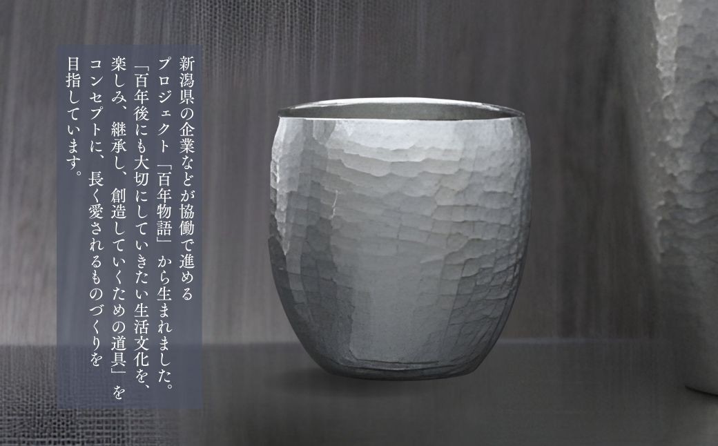 ＜冷たい口当たり＞百年物語 純錫 ぐい呑み
