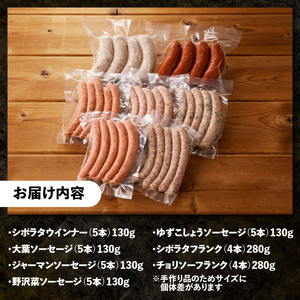 〈2025年12月配送〉ウインナー・ソーセージ 業務用詰合せセット　 総重量約1.2kg 33本 7種類 人気 大容量 業務用 シポラタ ジャーマン チョリソー バーベキュー フランク 食べ比べ オー