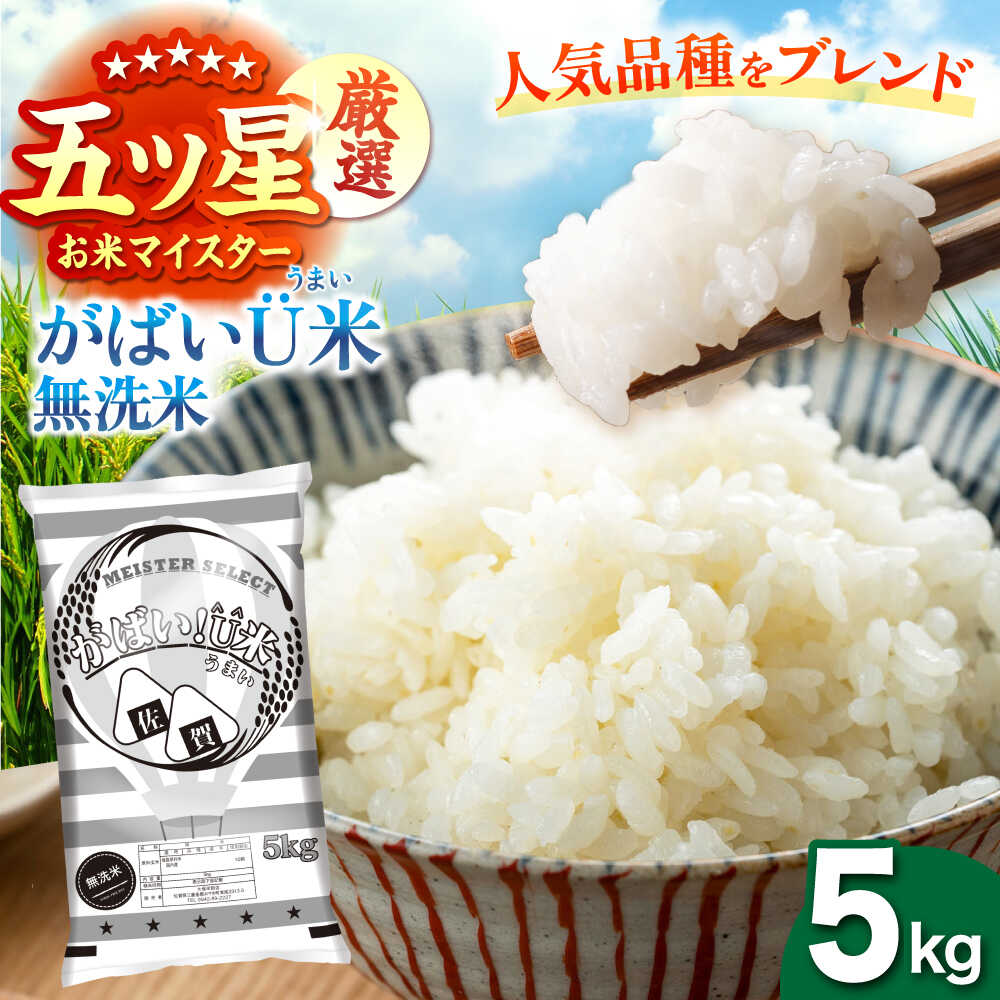 【ふるさと納税】がばいU米（うまい）【無洗米】 5kg 【大塚米穀店】[HBL118]