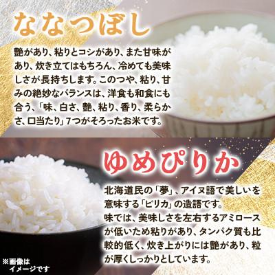 ふるさと納税 浦臼町 【先行予約 令和8年産】浦臼町産　食べ比べ ななつぼし・ゆめぴりか(精米)各5kg　お米 |  | 01