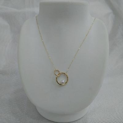 ふるさと納税 鳥羽市 伊勢志摩あこや本真珠ネックレスダブルサークルK18 300-17