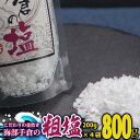 【ふるさと納税】 塩 粗塩 800g 200g×4袋 海部手倉の粗塩 食塩 ソルト 海 手倉 海水 海の恵み 釜焚き 天然塩