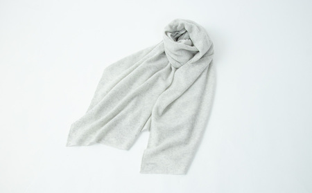 【UTOカシミヤ】天使のストール 大判サイズ 【 ライトグレー 】オールシーズン おすすめ 岩手県 北上市 Q0240 （UTO）