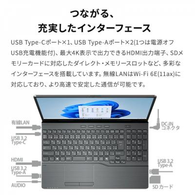 ふるさと納税 川崎市 15.6型ノートPCFMVWA1-K2Office/AMDRyzen 5搭載FMVWK2A155 |  | 03