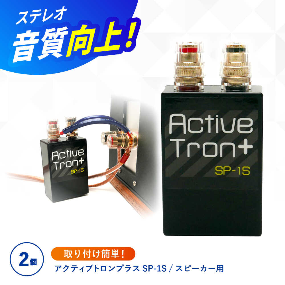 【ふるさと納税】アクティブトロンプラス スピーカー用 SP-1S 2個組 / ノイズフィルター オーディオ　音質向上 高音質 / 諫早市 / オーディオ・ラボ有限会社[AHDF007]