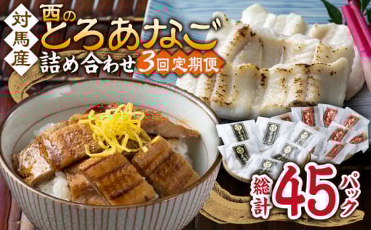 【全3回定期便】対馬産 穴子 詰め合わせ 15PAC《 対馬市 》【対馬水産株式会社】対馬 新鮮 とろ あなご ふわふわ 煮穴子 冷凍 海鮮 [WAV006]