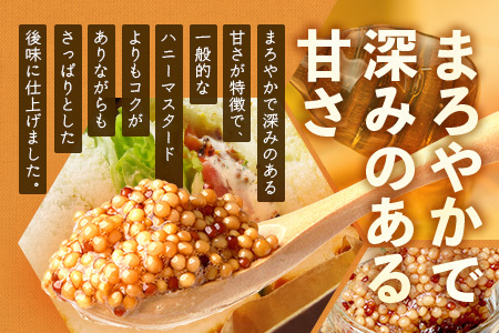 【椎葉村産のはちみつ】を使用したハニーマスタード！ゴッドマイト 90g × 3個 計 270g | ハニーマスタード マスタード 90g 270g 3個 はちみつ 蜂蜜 粒マスタード 万能ソース 宮崎