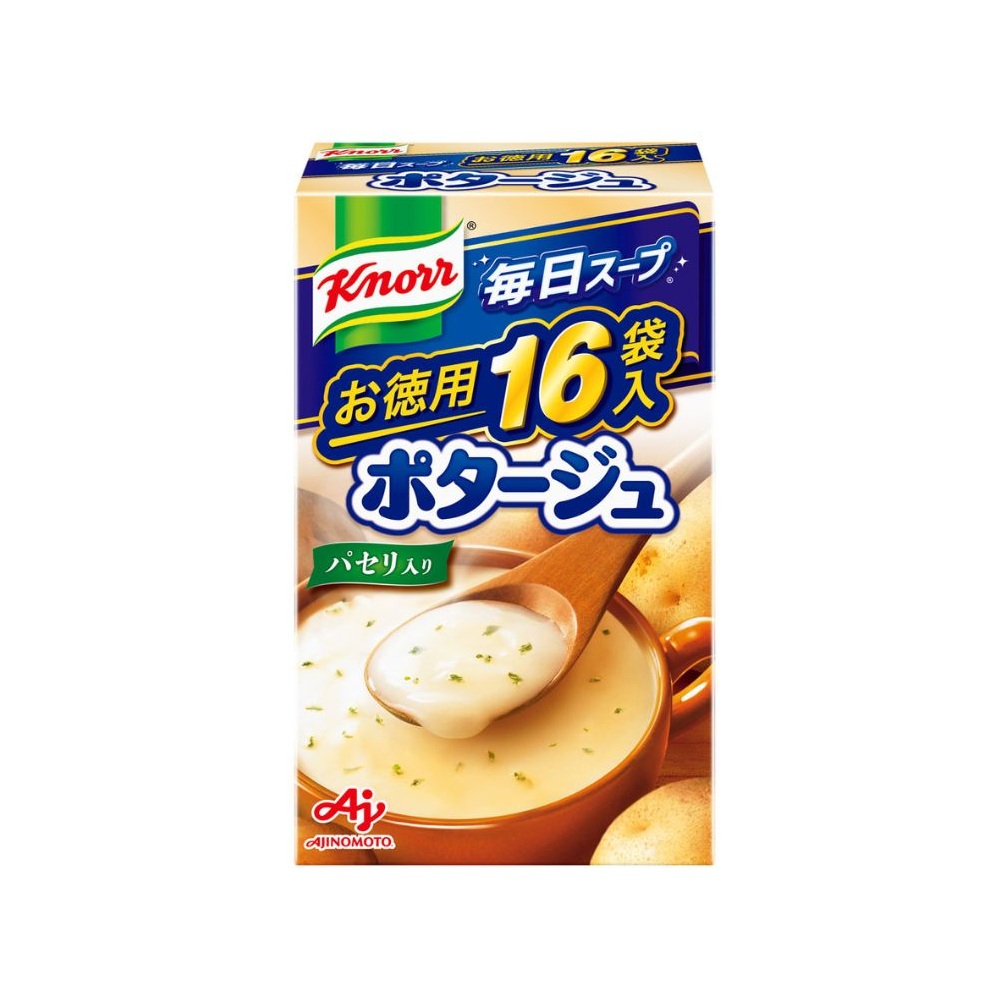 「クノール(R) 毎日スープ(R)」ポタージュ 16袋入×3箱【味の素 AJINOMOTO クノール 粉末 スープ 野菜 じゃがいも にんじん たまねぎ 三重県 四日市市 四日市 四日市市ふるさと納税】