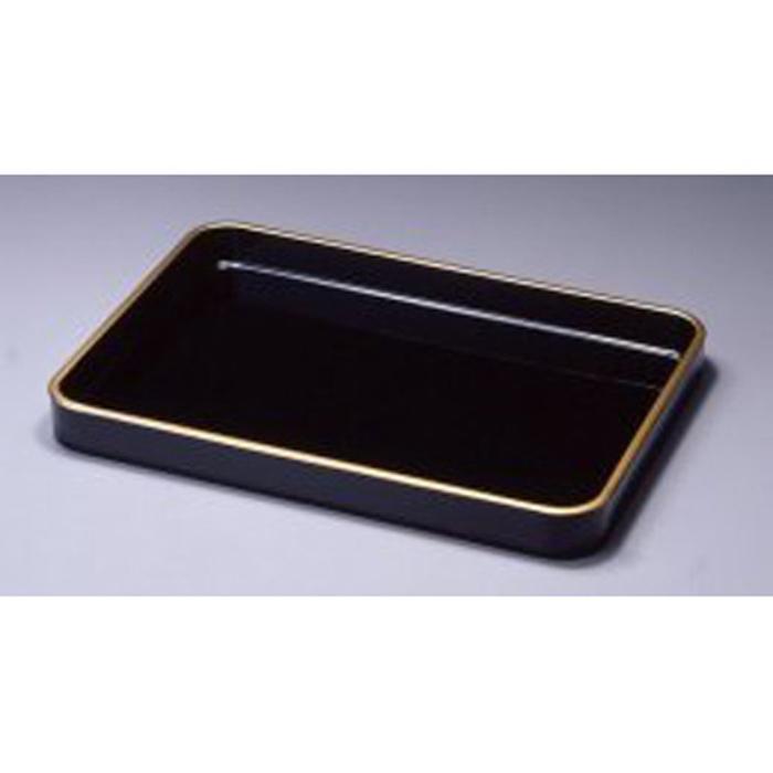 木製 漆塗 賞状盆 金縁付（尺六 約48.8cm）天然木 天然うるし 手塗［YS35］　CR061