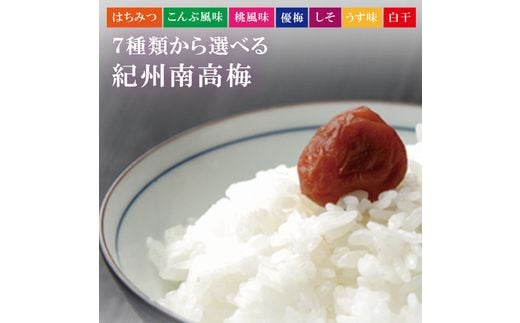 【贈答用】紀州南高梅 食べ比べセット 500g×2　（はちみつ・こんぶ風味）【inm900-9B】