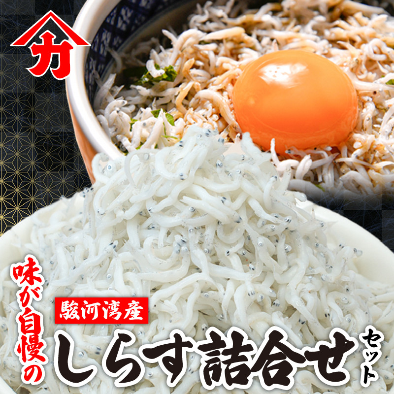 
                  【日付指定可】味が自慢の駿河湾産 しらす 詰合せ 釜揚げ しらす ちりめん しらす 佃煮 しらす干し 釜揚げ 料理 丼 天ぷら かき揚げ チャーハン パスタ うどん ごはん おかず おすすめ 新鮮 海 海鮮 静岡県 牧之原市 ヤマカ藤田商店
                