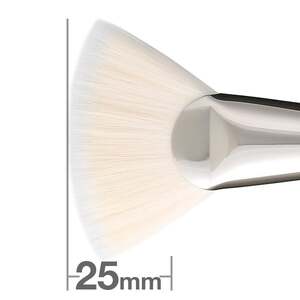 白鳳堂 化粧筆 F1521 扇段平(段差4mm)【メイクブラシ 化粧筆 フェイスブラシ パウダーブラシ 仕上げ 高級筆 職人技 手作り 日本製 ギフト 贈り物】 46-22