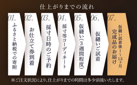 【出張いたします】「高級ロロピアーナ生地」オーダー スリーピース スーツお仕立券1枚 【L'ECRIN(レクラン)】[QAV012]