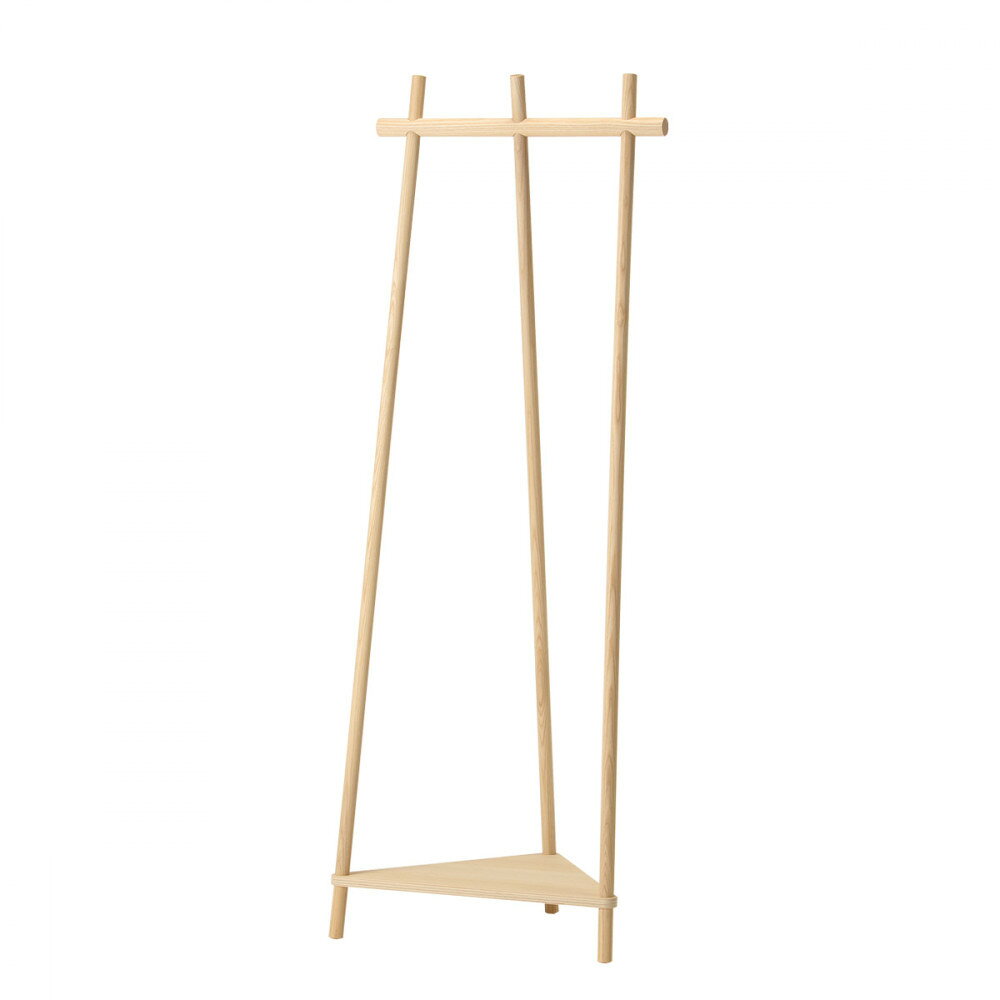 【ふるさと納税】旭川家具 コサイン Tepee コーナーラック ナチュラル【 旭川家具 北海道 旭川市 木製 家具 コートラック 玄関収納 コーナー 組み立て式 選べるカラー シンプル 手作り 北欧 天然木 無垢 】_04920