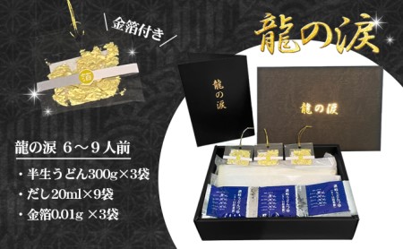 讃岐うどん 金箔入り 龍の涙 6-9人前 うどん