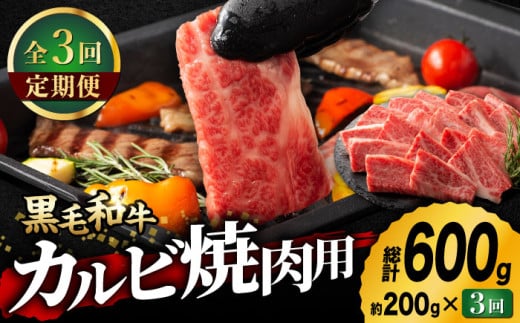 【3回定期便】九州産 藤彩牛 バラ カルビ 焼肉用 1650 [ZDT033] 冷凍 国産 牛肉 焼肉 焼き肉用 焼き肉 熊本 くまもと 定期 定期便