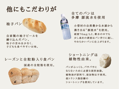 無添加パン8種詰め合わせセット（焼きたて・冷凍パン）源流パン工房 