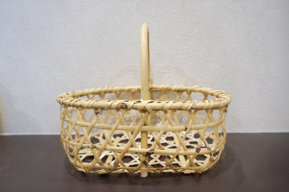 竹籠 りんごジュース 津軽竹籠と草邑オリジナルりんごジュース5本セット 工芸品 青森県弘前市 草邑