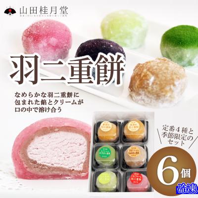 ふるさと納税 大館市 羽二重餅6個入