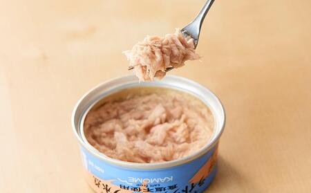 かもめ屋  ツナ缶 ライトツナ 食塩不使用  水煮 48缶 (12缶×4箱) 国産 化学調味料不使用 増粘剤不使用 まぐろ  鮪 缶詰 水産物  加工食品